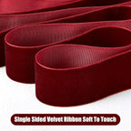 5/8" X 20 Yards Khaki Velvet Ribbon for Christmas Tree Wreath Decoration Handmade Crafts Ornaments Gift Wrapping & Bow Making
