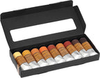 Charvin Extra Fine Professional Artist Oil Paint Set of 9 Earth Tones - 20ml - Triple-Milled for Smoothness, Rich Texture, Poppy Oil-Based, Light-Fast, Handmade Oil Color Paints for Professionals