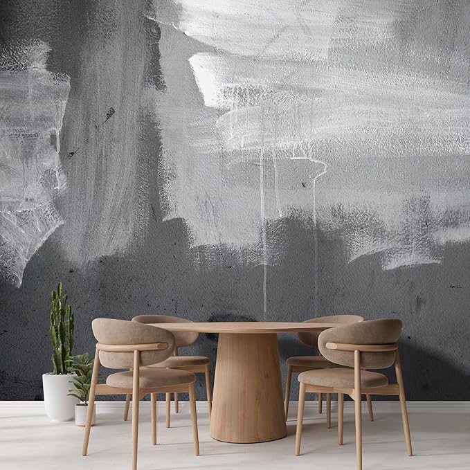 wall26 Wall Sticker/Wall Mural Metal Background, Not Peel and Stick, Non-Woven Wallpaper Decorative for Bedroom, Living Room, Office - 120x144 inches