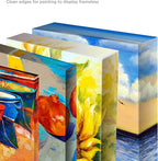 Creative Mark The Edge Deluxe Cotton 1-1/2" Deep Stretched Canvas for Painting, 10x50 Pack of 3, 14oz. Primed Weight, Universal Archival Priming, Medium Tooth, Hand-Stretched Canvas for Painters