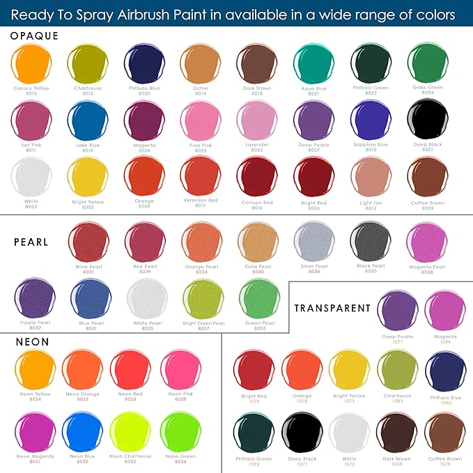 U.S. Art Supply Opaque Canary Yellow Acrylic Special Effects Airbrush Paint - 8oz Ready to Spray Air Brush Paint for Nails, Models, Fabric - Water-Based Air Brush Painting
