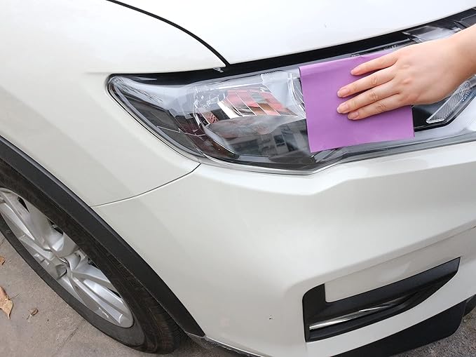 MAXMAN 1200 Grit Sandpaper 20 PCS, Wet Dry Sandpaper Sheets 9 x 11 Inch, Sand Paper for Wood Furniture, White Fused Alumina Abrasive Sanding Paper for Metal, Drywall, Automotive Polishing, Purple