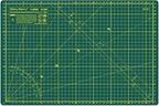 Self Healing Cutting Mat A3 12"x18" – Double Sided 5-Ply Craft Mat for Sewing, Quilting, Fabric, Scrapbooking – Green/Green