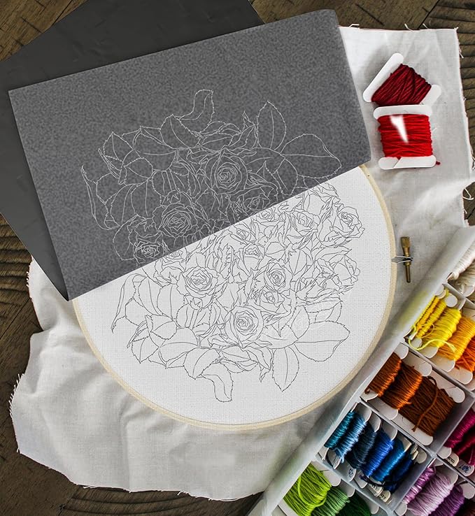 MyArtscape Graphite Transfer Paper, 20 Mixed Sheets - Wax Free - Erasable - Smudge-Free - Ideal for Drawing and Tracing - Premium Arts and Crafts Supplies
