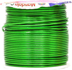 Mandala Crafts 16 Gauge Anodized Aluminum Craft Wire for Jewelry Making – 390 FT Colored Flexible Silver Copper True Blue Brown Red Kelly Green Wire - Bendable for Bonsai Armature Crafting Sculpting