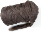 Natural Wool Bulk roving, 8 lb. Best Wool for Spinning, arm Knitting, Felting, Chunky Blankets and Tapestry. Natural Colors, un-Dyed. (Mocha, 8 lb)