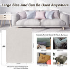 KING MOUNTAIN Fine Linen Repair Patches, Self-Adhesive Linen Fabric Patches, 8X11 inch Extra Size, Multi Color, Can be Used for Linen Sofa Repair and Linen Clothes Repair(Beige,8" x 11")