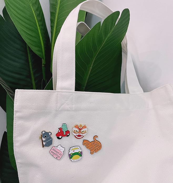 20/40/50 PCS Cute Enamel Backpack Pins, Funny Enamel Pins Bulk Set Cool Button Pins Aesthetic Brooch Lapel Pins Anime for Backpacks, Jackets, Hats, Kids, Girls