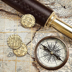 Large Metal Pirate Coins - 100 Bronze, Silver, Gold & Rose Gold Treasure Coin Set, Metal Replica Spanish Doubloons for Pirate Party Decorations & Favors, Tokens, Toys, Cosplay, Treasure Chest