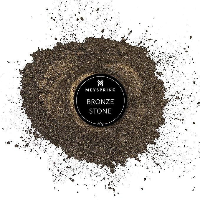 MEYSPRING Bronze Stone Epoxy Resin Color Pigment - 50g - Mica Powder for Epoxy