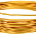 The Beadsmith Anodized Aluminum Wire – 12 Gauge – 39 feet – Gold Color – Bendable Craft Wire Used to Jewelry Making, Wire Wrapping, Sculpting, Floral, Modeling and Other DIY Arts & Crafts