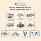 EWA Home Décor – Kois Small 80 Pieces – Wooden Jigsaw Puzzle for Adults – Perfect for Artistic Home Decoration and Mindful Relaxation