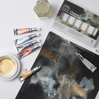Winsor & Newton Cotman Watercolor Paint Set, 6 Metallic Colors, 8ml (0.27-oz) Tubes