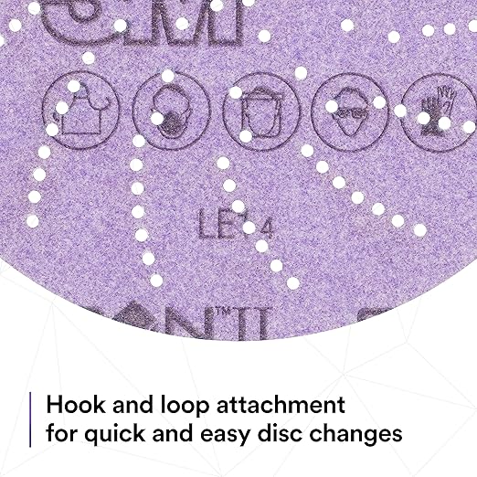 3M Xtract Cubitron II Hookit Clean Sanding Film Disc 775L, 220+, 3 in, Pack of 50 Hook and Loop Sanding Discs for Paint Preparation and Removal, General Sanding, Refining, Blending, and Featheredge