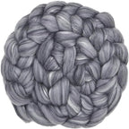 Merino Silk Luxe Tonal Designer Blend. Superfine Merino, Mulberry Silk, Tussah Silk. Top Roving for Spinning or Felting. Stardust 1oz