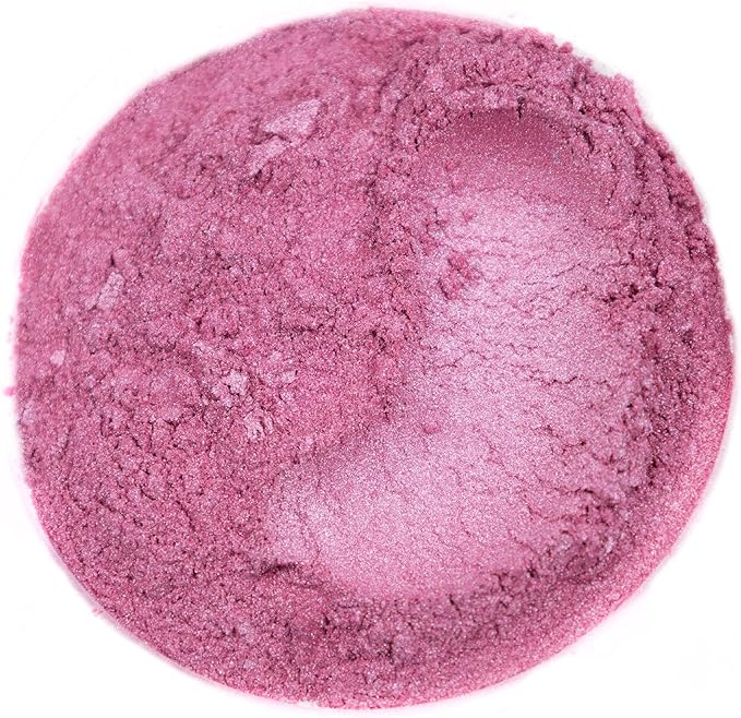 Rolio Premium Pink Mica Powder - Creamy Pink (100G / 3.5 oz) - 1 Jar of Pigment Powder for Epoxy Resin, Dye, Soap Making, Nail Polish, Paint, Candle Making, Bath Bombs, Slime