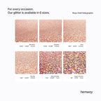 Hemway Polyurethane & Epoxy Resin Glitter 100g / 3.5oz Metallic Crystal Flake Additive for Flooring Jewelry Tumblers Glass Pigment - Fine (1/64" 0.015" 0.4mm) - Rose Gold Holographic
