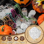 Hanaive 100 Pcs Pirate Coins Plastic Kids Fake Play Coins Replica Spanish Doubloons for Pirate Party Treasure Chest Board Games Tokens Toys Cosplay St. Patrick's(Silver)