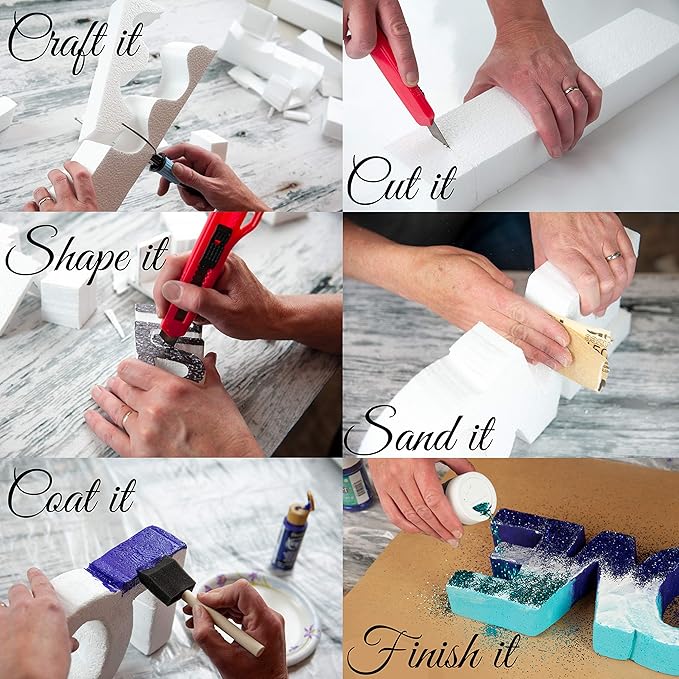 Silverlake 4x4x2 Craft Foam for Styrofoam Block Projects (36-Pack)