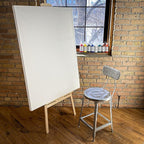 milo Stretched Artist Canvas | 48x60 inches | 2 Pack | 1.5” inch Thick Gallery Profile | 15 oz Primed Large Canvases for Painting, Ready to Paint Art Supplies for Acrylic, Oil