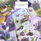 Mystery Pack Decoupage Paper Napkins, 20-ct Assorted Surprise Napkins, Decorative Napkins Lavender for Art Craft Junk Journal, 20 Different Designs
