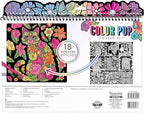 Fashion Angels Color Pop Poster Set, Includes 18 Posters & 8 Brush Tip Markers for Kids, Tweens & Teens, Perfect for Arts & Crafts, Coloring & DIY Room Decor