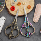 Small Embroidery Scissors with Cover -Cute and Comfortable handles with Sturdy and Sharp Tips for Precise Cutting, Perfect Size for Keeping in Your Sewing and Craft Supplies Kit