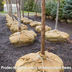 Burlap Fabric - Garden Burlap Fabric Roll Natural Jute Outdoor Fabric Burlap Weed Barrier Trees Trunk Wrap for Crafts Farmhouse Gardening Table Decor for Crafts (19.7" x 30 Feet)
