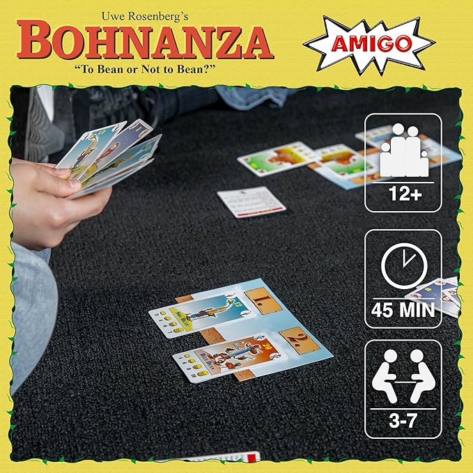 Amigo Games Bohnanza Classic Card Game – Plant & Harvest Your Beans in This Exciting Strategic Game That is Fun for the Whole Family – For Kids & Adults Ages 12 & Older