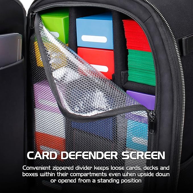 ENHANCE MTG Backpack TCG Card Storage - TCG Backpack for Deck Boxes, Sleeved Cards, Playmats, MTG Accessories