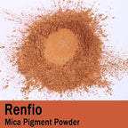 Renfio 100g Mica Powder Pigment, Metallic Natural Dye Mineral Pearl Shimmer Epoxy Resin Dye for Painting Soap Making Slime Bath Bombs 3.5 Oz - Golden Brown