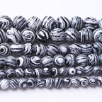 48PCS 8MM Black Malachite Beads Stone Beads Energy Healing Beads for DIY Jewelry Bracelet Necklace Making for Jewelry Making15Inch