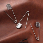 Juexica 40 Pcs 5 Inch Jumbo Stainless Steel Safety Pins Large Heavy Duty Huge Strong Laundry Pins for Upholstery Sewing Quilting Key Rings Craft Outdoor (Silver)