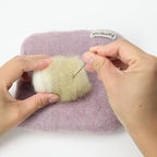 Woolbuddy Needle Felting Wool Mat – 6x6x1.5 Inch Pad for Felting Projects – Durable, Eco-Friendly Alternative to Foam Felting Pads – Ideal for Felting Supplies & Tools (Lavender)
