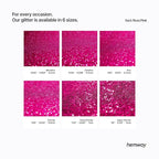 Hemway Polyurethane & Epoxy Resin Glitter 100g / 3.5oz Metallic Crystal Flake Additive for Flooring Jewelry Tumblers Glass Pigment - Microfine (1/256" 0.004" 0.1mm) - Dark Rose Pink