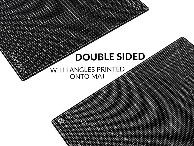 Premium Self Healing Cutting Mat - 36 Inches by 48 inches - A0-3 Layer Quality PVC Construction - Dual Sided, Imperial and Metric Grid Lines - Perfect for Cutting, Sewing, and Crafts