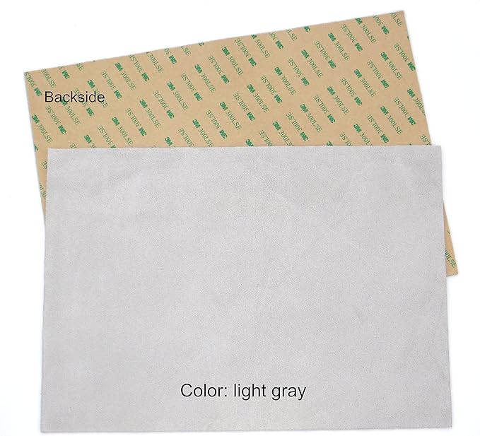 Premium Quality Suede Sheets 8.5"x12" with Super-Strong self-Adhesive Backing. Ideal for Making Peel-and-Stick (self-Stick, Stick-on) Soles for Dance Shoes, [SUEDE-DIY-r01].