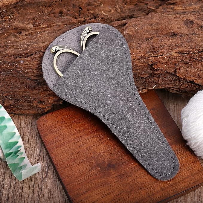 Embroidery Scissors, Small Sharp Precision Sewing Scissor with Cover for Craft, Arts, Needlework, Cross Stitch, Thread Yarn Fabric Detail Cutting DIY Tools 4.5 inches