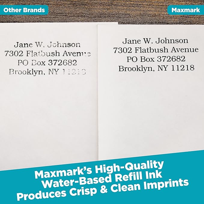 MaxMark Premium Refill Ink for self Inking Stamps and Stamp Pads, Crimson Red Color - 2 oz.