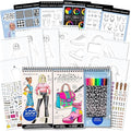 Fashion Angels Fashion & Accessory Design Sketch Set, Includes Sketch Pad with Stickers & Markers, Ultimate Fashion Design Sketch Book for Girls