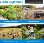 36'' x 50' Black Chicken Wire Fencing, 1 inch Chicken Wire and 20 Gauge Poultry Netting, Garden Mesh Fence Roll for Floral Arrangements/Crafts/Farm/Livestock/Pet Protection