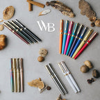 Wordsworth & Black Fountain Pen Set, 18K Gilded Broad Nib, Includes 24 Pack Ink Cartridges, Ink Refill Converter & Gift Box, Gold Finish, Calligraphy, [Crimson Red], Perfect for Men & Women