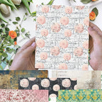 Scrapbook Paper 12x12 inch, 24 Sheets DIY Origami Decorative Craft, Double sided printing, Photo Album Decor Wooden-free Paper for Gift Wrapping Card Making Collage Album Decorative (Pink)