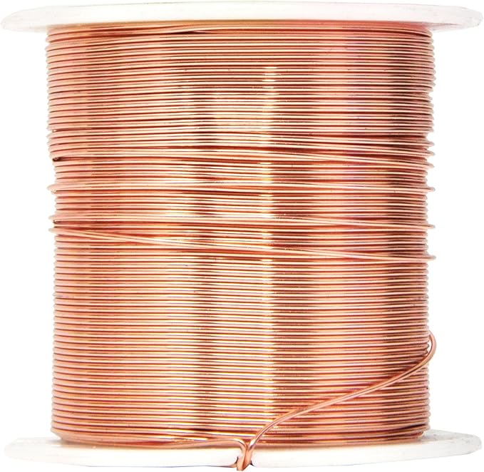 Mandala Crafts 22 Gauge Anodized Aluminum Craft Wire for Jewelry Making - 450 FT Colored Flexible Silver Copper Black Pink Ice Blue Red Wire - Bendable for Bonsai Armature Crafting Sculpting