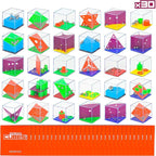 BONNYCO Brain Teaser Puzzles Cubes Kids Party Favors Pack 30 Pinata Goodie Bags Stuffers for Kids 3-5 4-8, Return Gifts for Birthday Party | Mini Puzzle Games, Classroom Prizes | Rewards Stocking