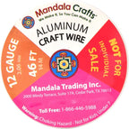 Mandala Crafts 12 Gauge Anodized Aluminum Craft Wire for Jewelry Making - 276 FT Colored Flexible Silver Combo Wire - Bendable for Bonsai Armature Crafting Sculpting