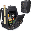 ENHANCE Board Game Backpack - Reinforced Rigid Board Game Storage with Padded Shoulder Straps, Carrying Handle, and Accessories Pockets for Dice, Cards, More - Fits and Protects Tabletop Adventures