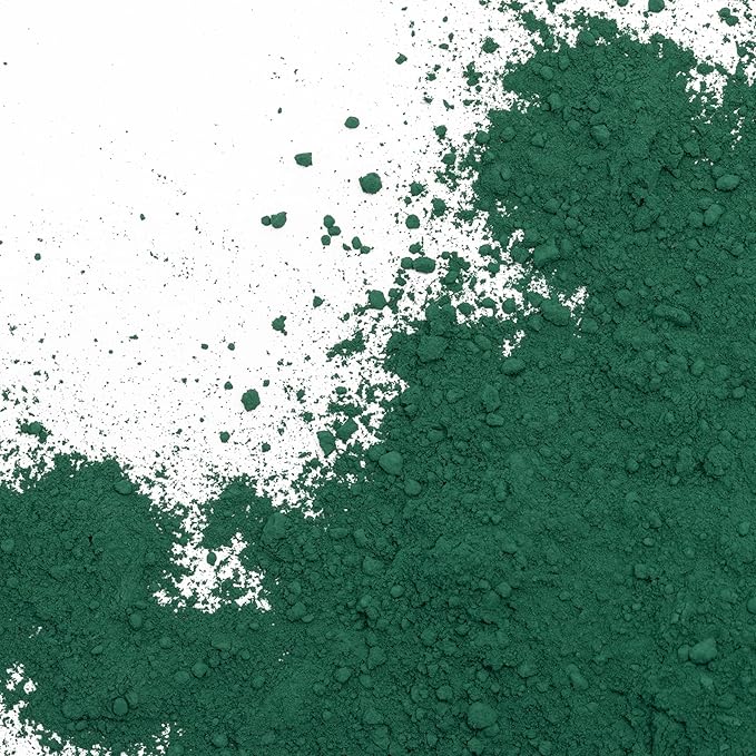 GOODTAKE Concrete Pigment, Green Iron Oxide Pigment Powder, Concrete Cement Dye Color Pigment for Pastel Tile Paint Concrete Cement Mortar Grout (Green, 12 oz)