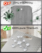Titanium Cutting Boards for Kitchen, Set of 3 Food Grade 100% Pure Titanium Double-Sided Chopping Boards, Non-Toxic, Dishwasher Safe, Easy to Clean – 10", 12", 16"