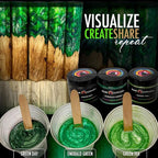 Eye Candy Pigments Premium Green Mica Powder - Green Tea (50gr) - for Epoxy, Resin, Soap, Paint, Woodworking, Acrylic Pouring, Bath Bombs, Fishing Lures - DIY Arts and Crafts Additive